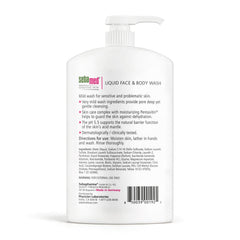 SEBAMED pump dispense closeup demonstrating easy, measured application