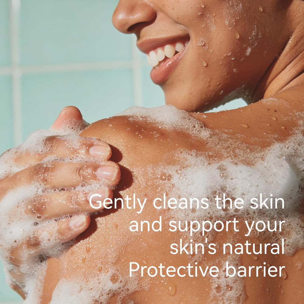 SEBAMED foam texture closeup highlighting mild lather and hydration