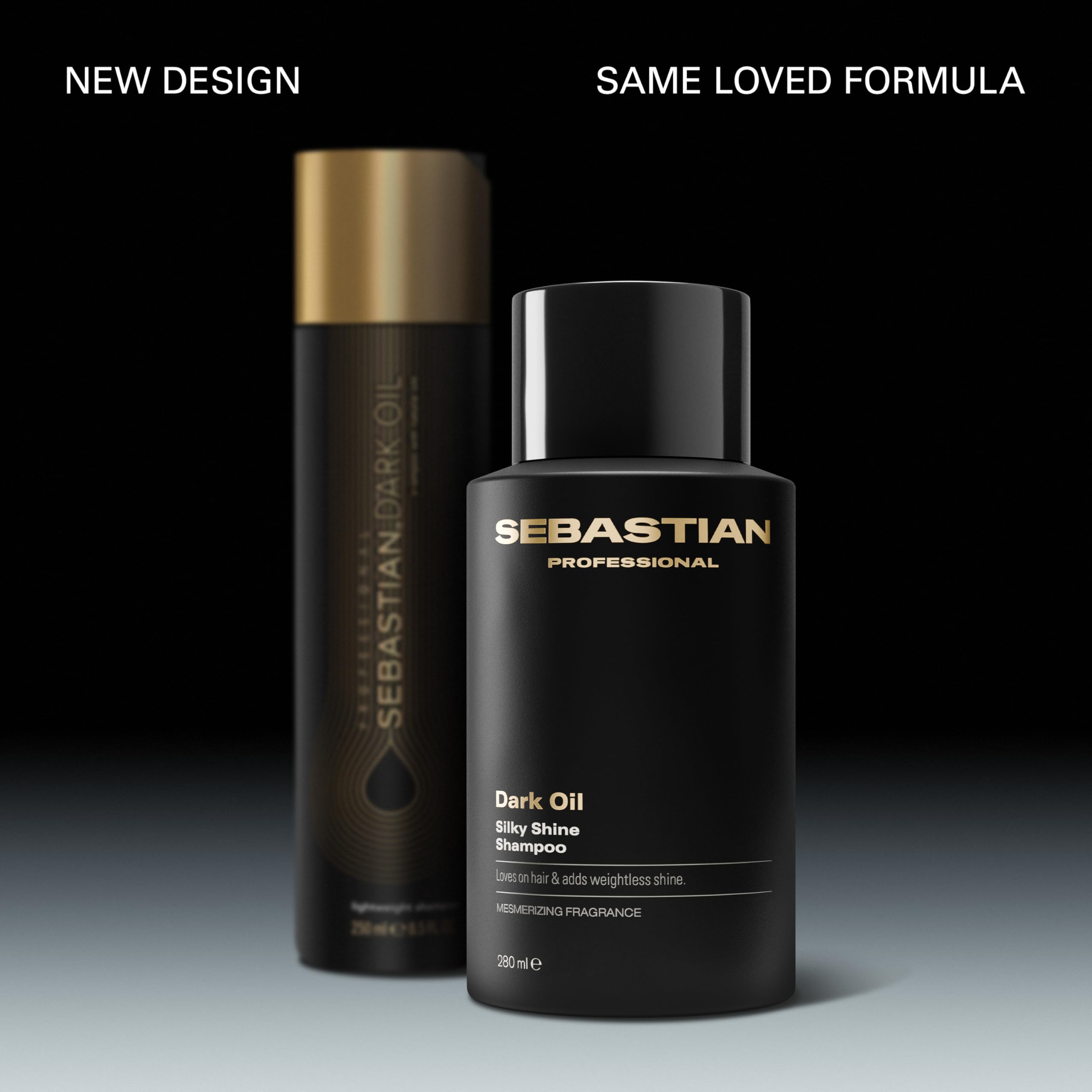 Sebastian Dark Oil back label detail highlighting ingredients and usage benefits