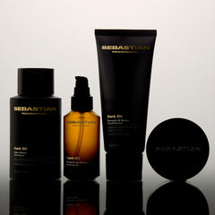 Sebastian label close-up displaying product name and ingredient focus