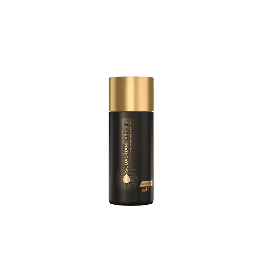 Sebastian travel-size bottle front view showing compact conditioning solution and portability