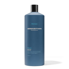 Sebastian bottle front packaging showing label and 33.8 fl oz size benefit