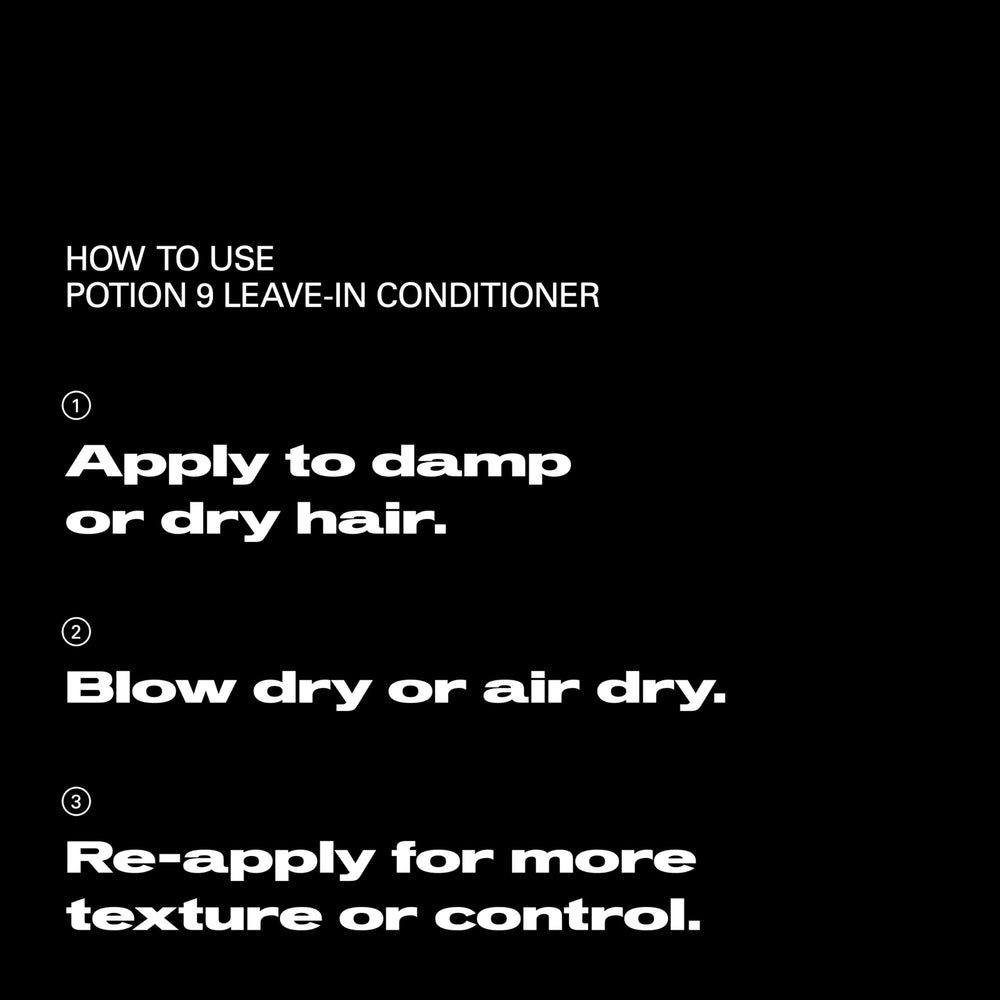 Sebastian Potion 9 being worked into damp hair for manageability and shine