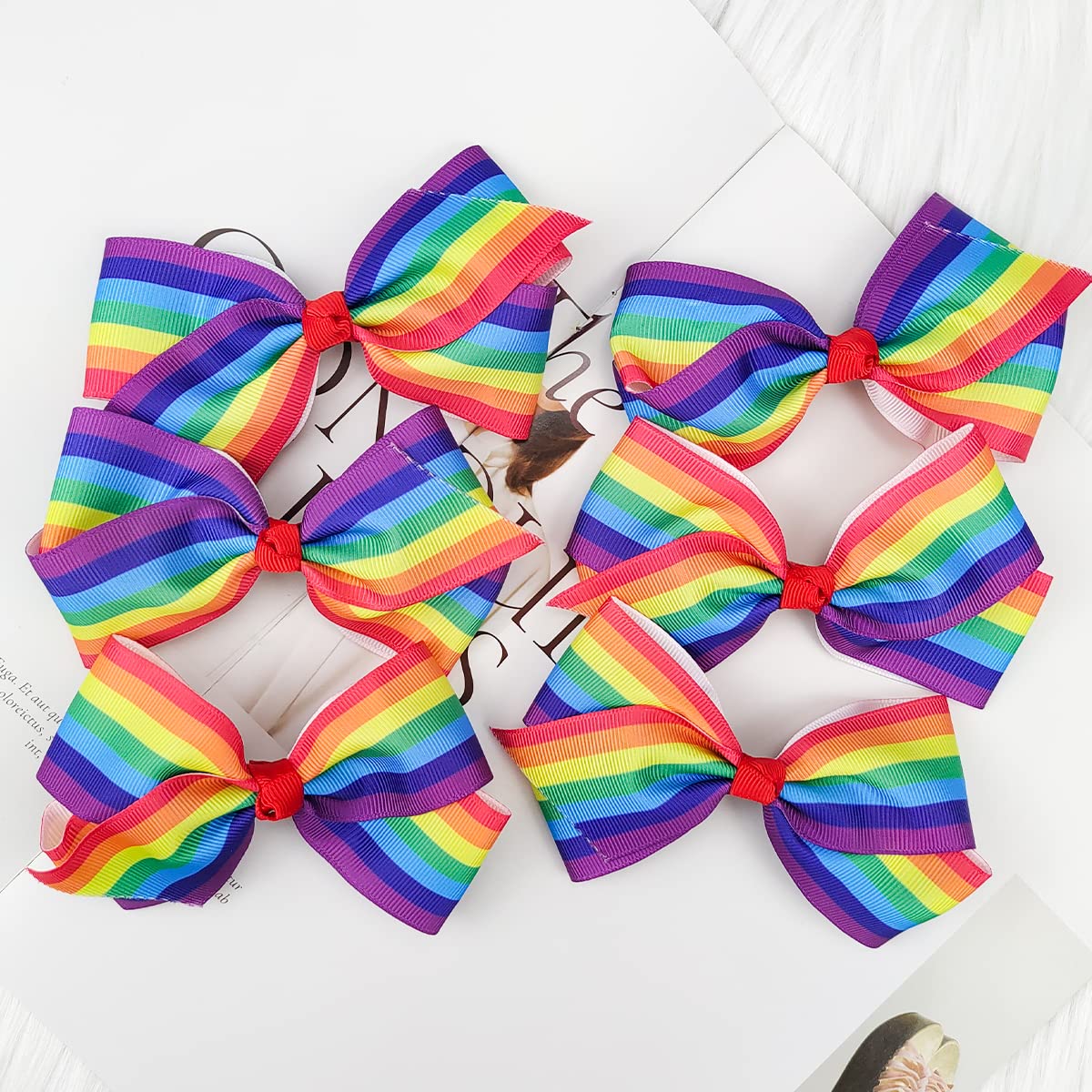 SeBneny close-up of rainbow fabric pattern showing vivid colors for festive outfits