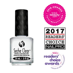 Seche clear brush application smoothing base coat for faster, even coverage benefit
