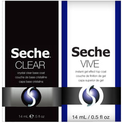 Seche duo front packaging showing both bottles and clear benefits