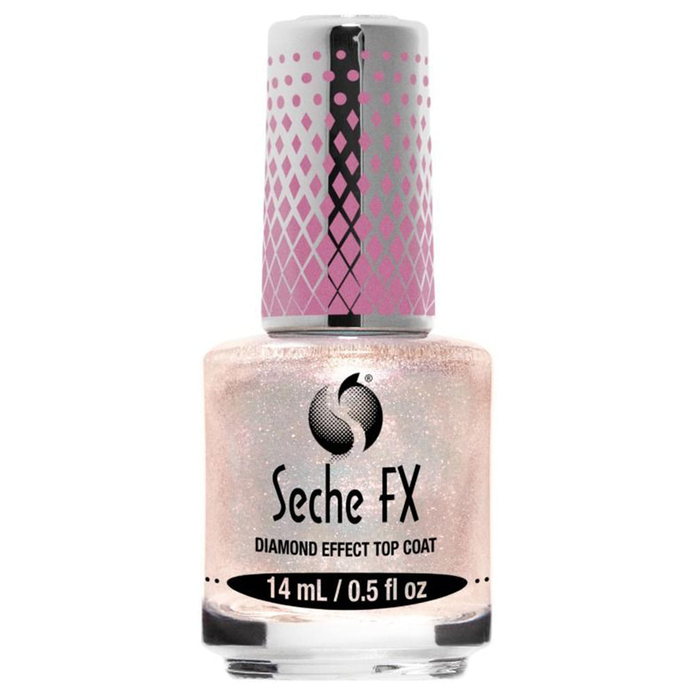 Seche Fx bottle front view showing label and pink shimmer benefit