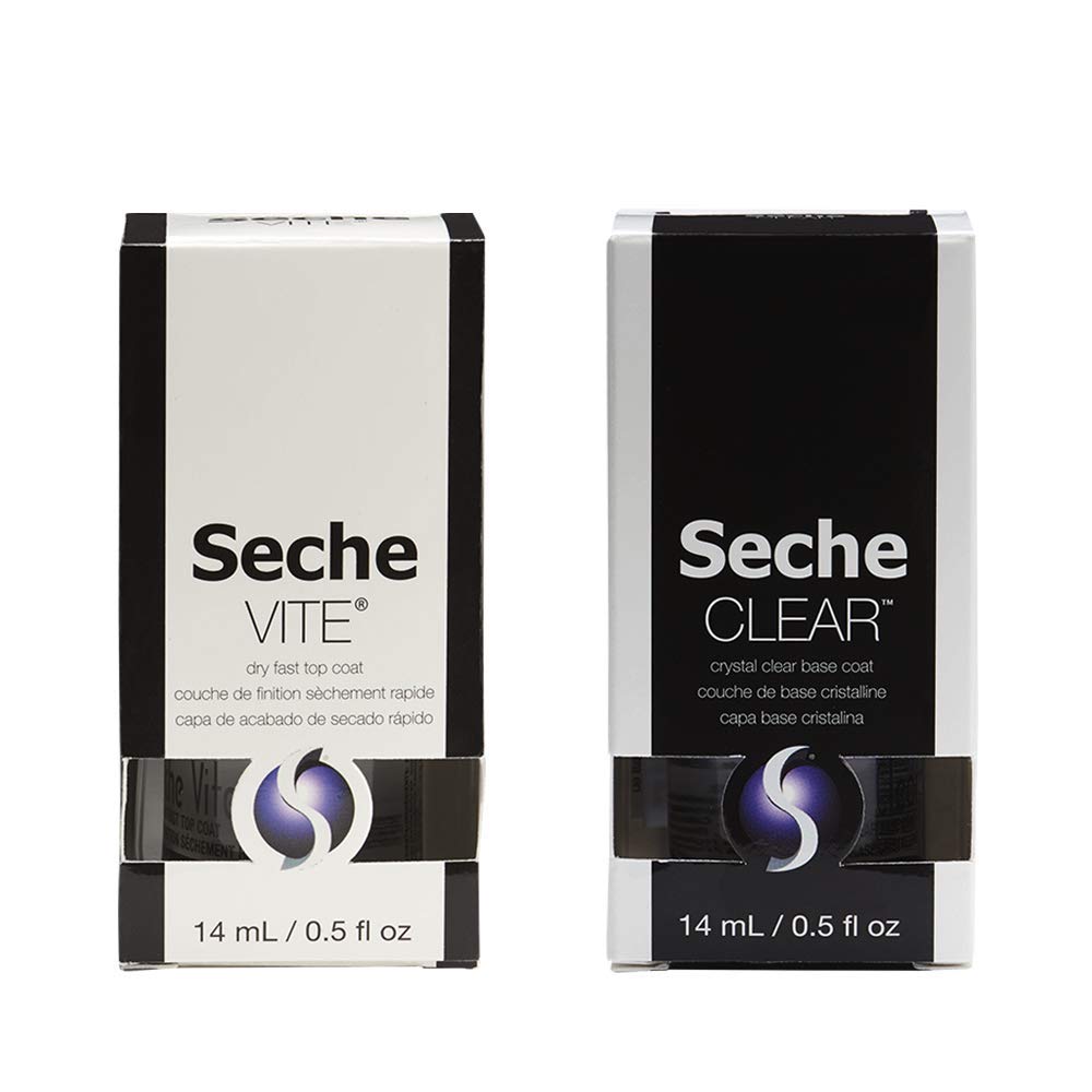 At-home manicure scene with Seche products for salon-quality results