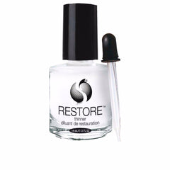 Seche Restore front bottle view showing label and compact size, revives thickened polish