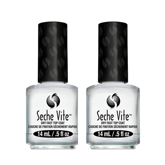 Seche bottle front packaging showing product and two-pack benefit