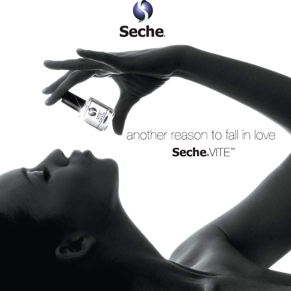 Seche Vite label detail showing brand and product information clearly