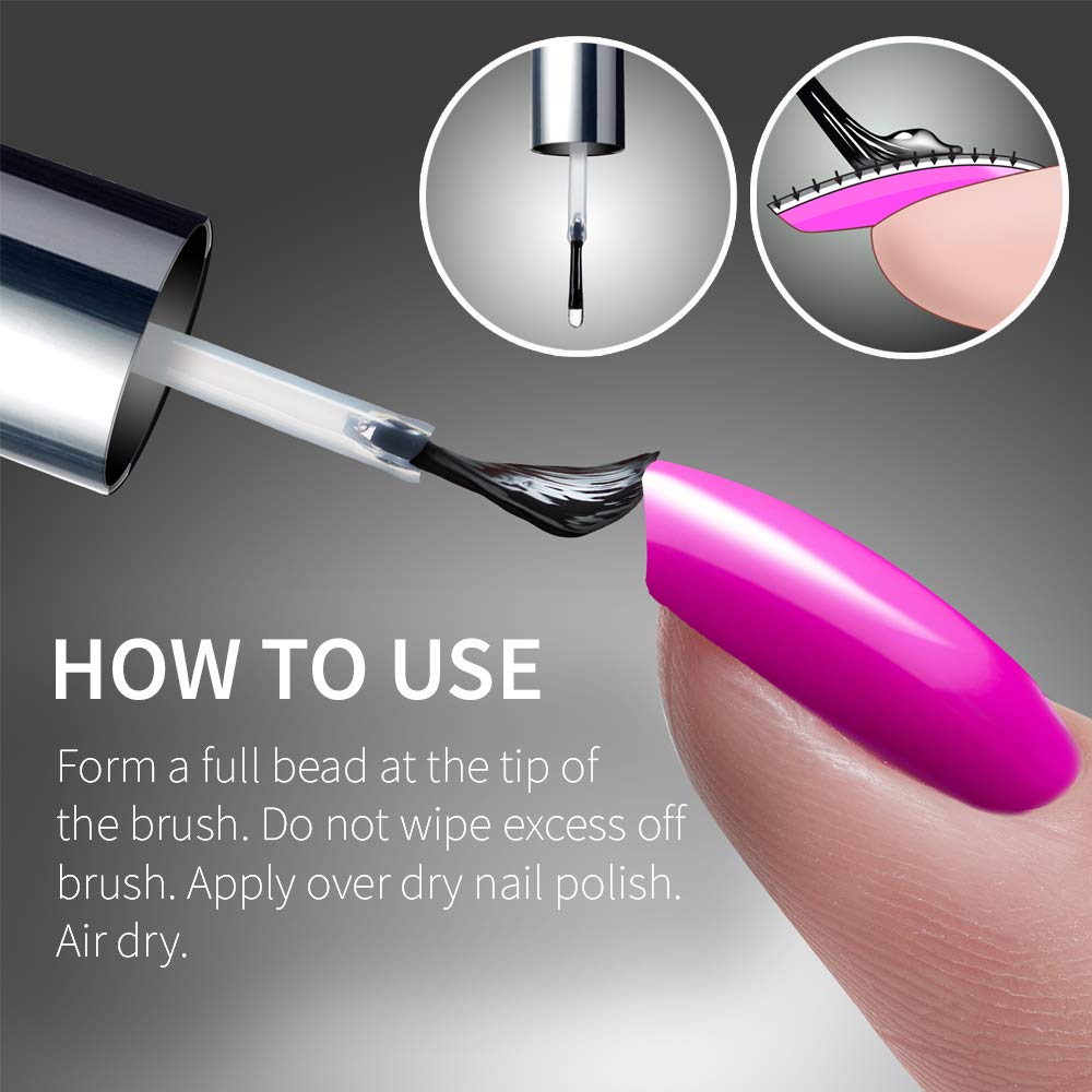 Seche removed polish swatch showing easy removal and clean nail surface