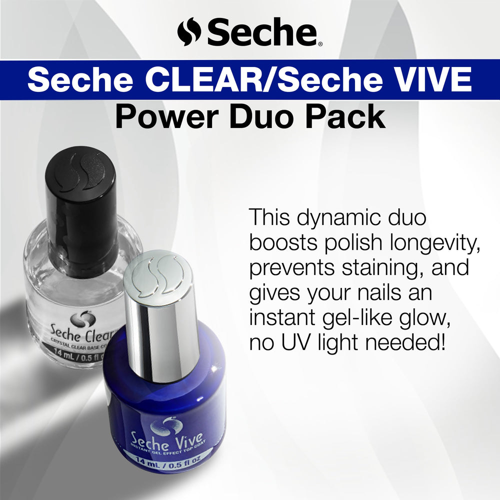 Seche Vive top coat glossy surface detail demonstrating salon shine