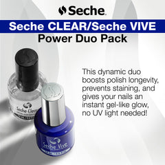 Seche Vive top coat glossy surface detail demonstrating salon shine