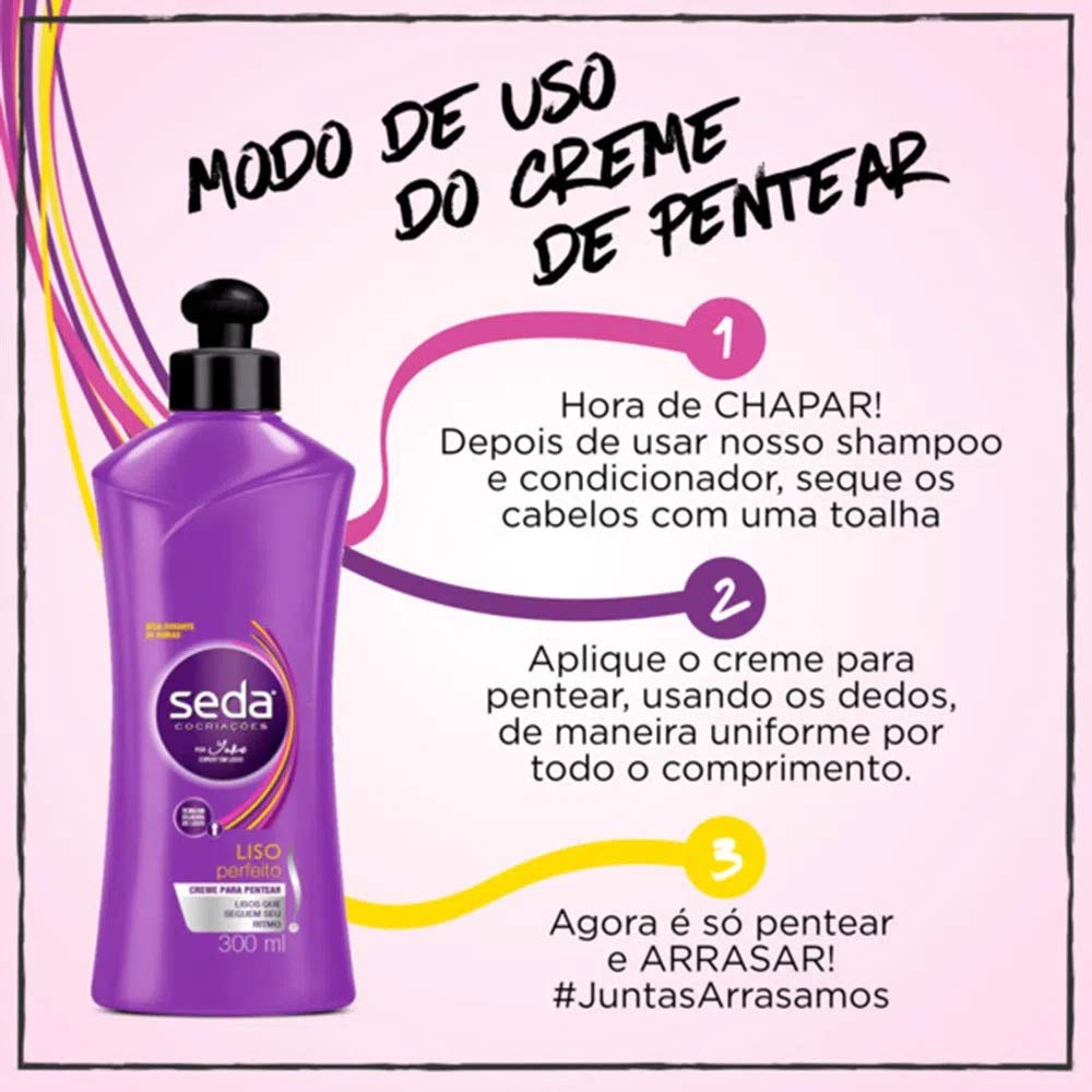 Seda in-use blowdry scene showing smoother hair and easier styling