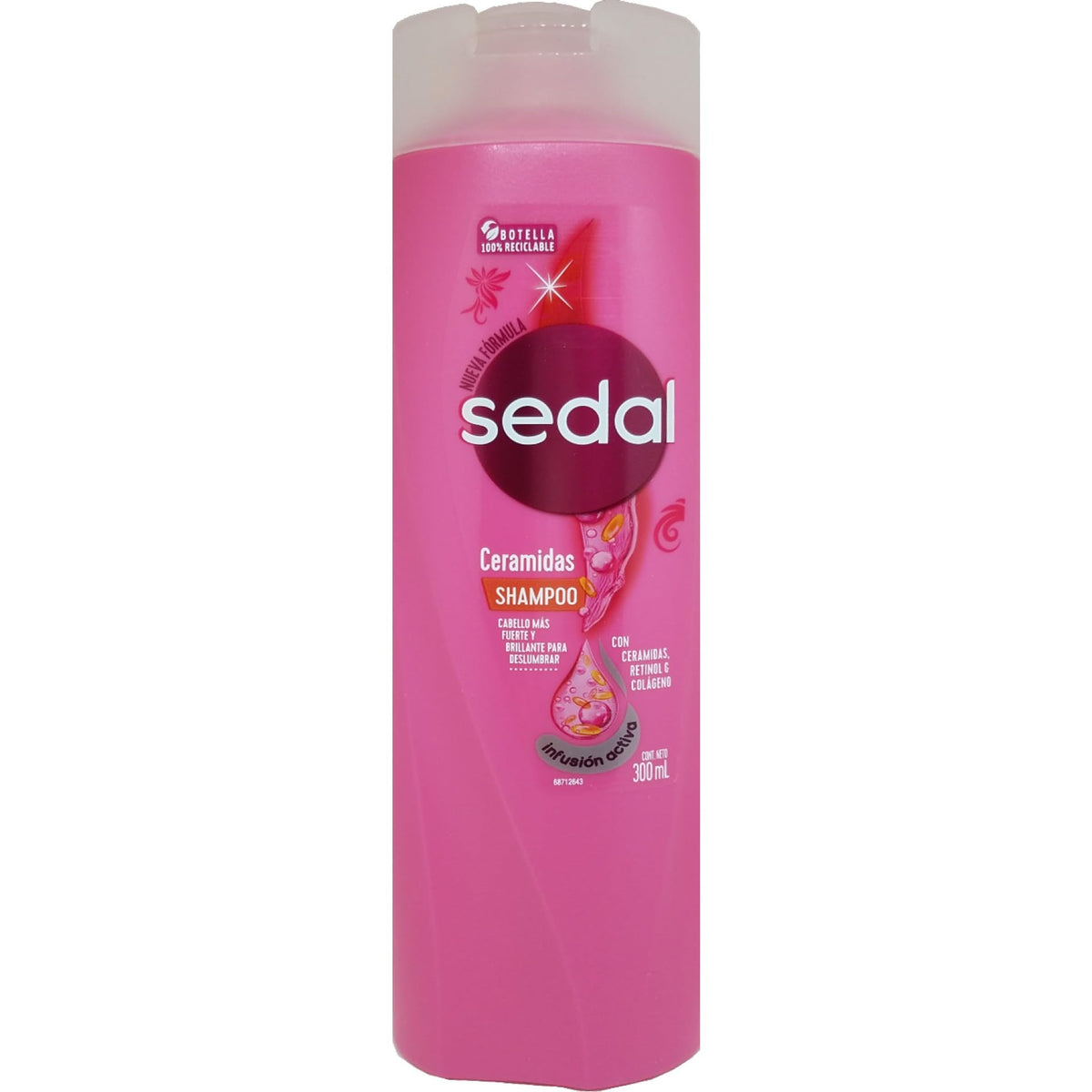 Sedal Ceramidas front bottle showing label and glossy finish benefit