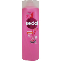 Sedal Ceramidas front bottle showing label and glossy finish benefit