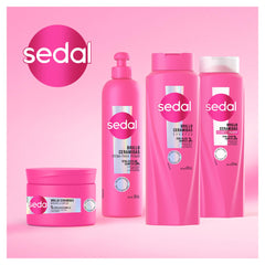 Sedal before and after hair photo demonstrating reduced frizz and shine