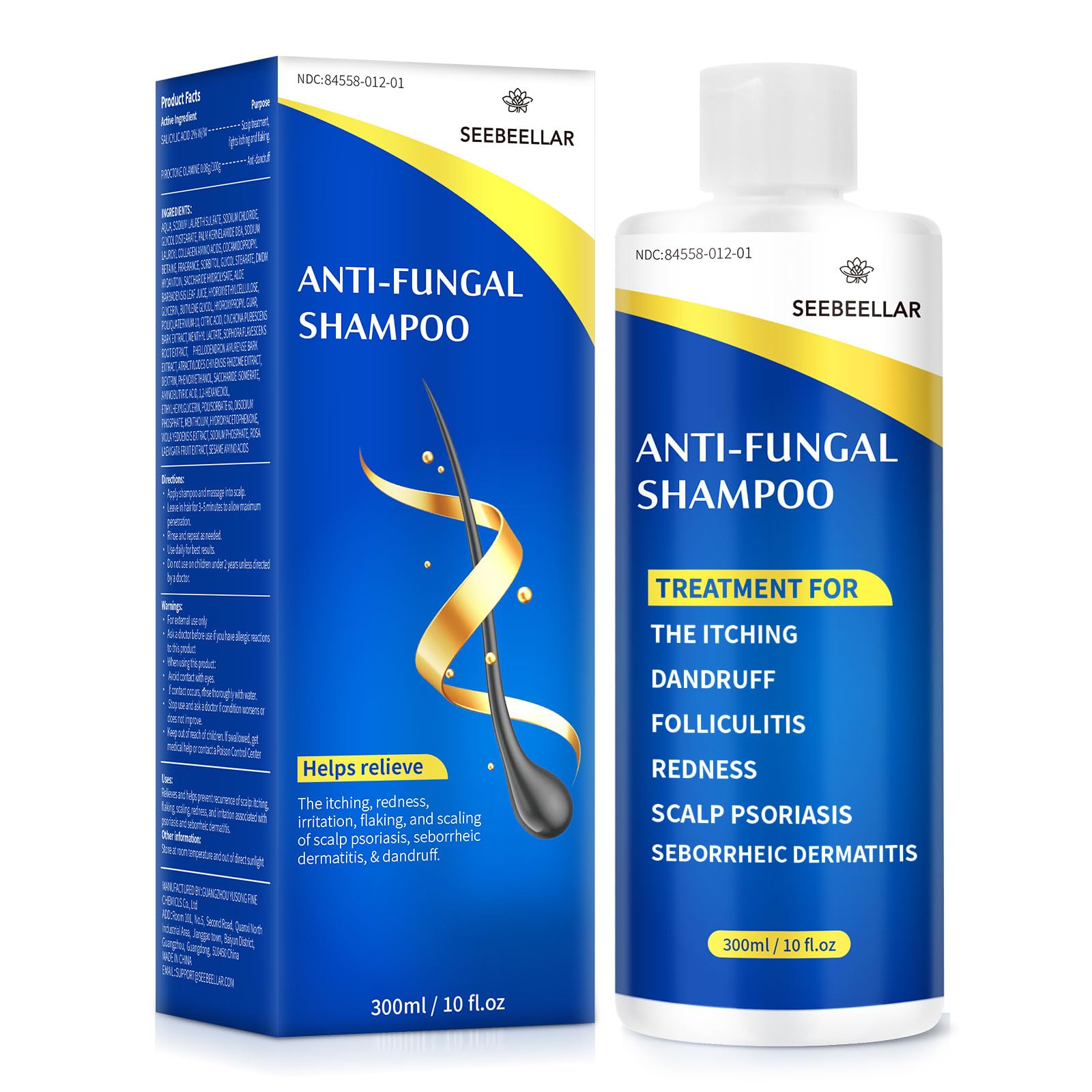 Seebeellar front bottle 300ML showing branding and product benefit