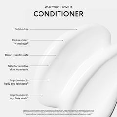 SEEN conditioner ingredient label highlighting bisabolol and hemisqualane benefits