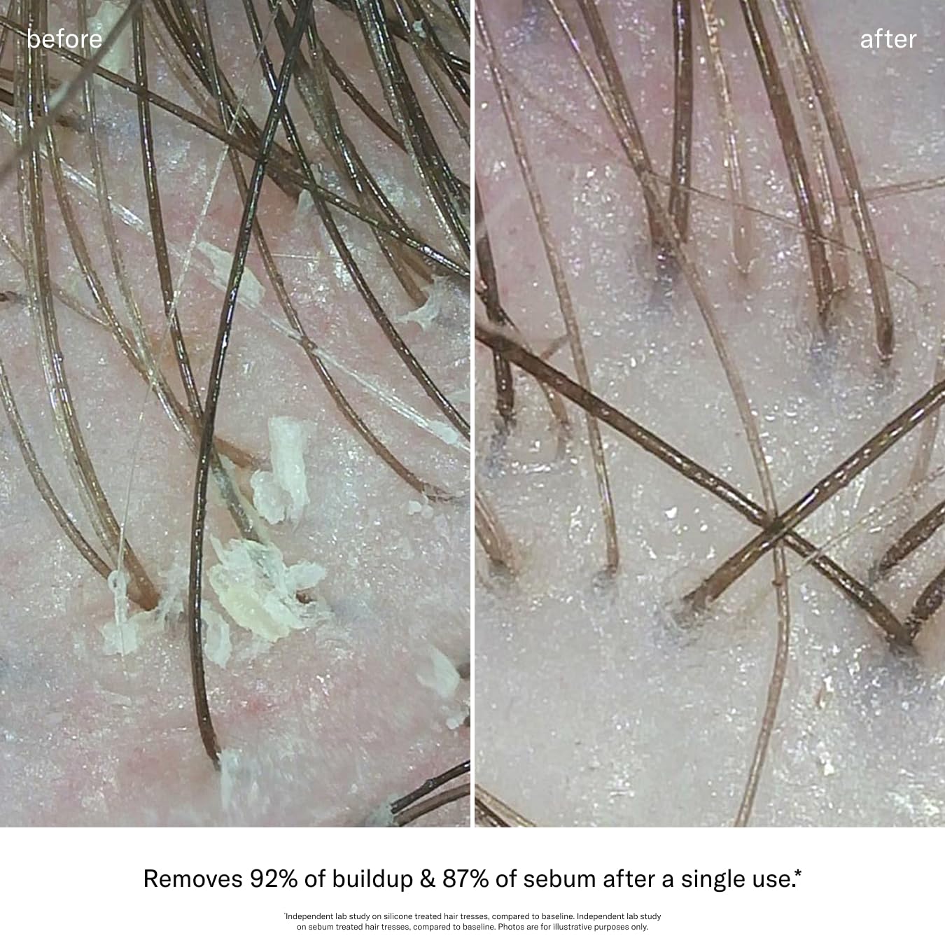 SEEN hair lathering in shower showing effective cleansing