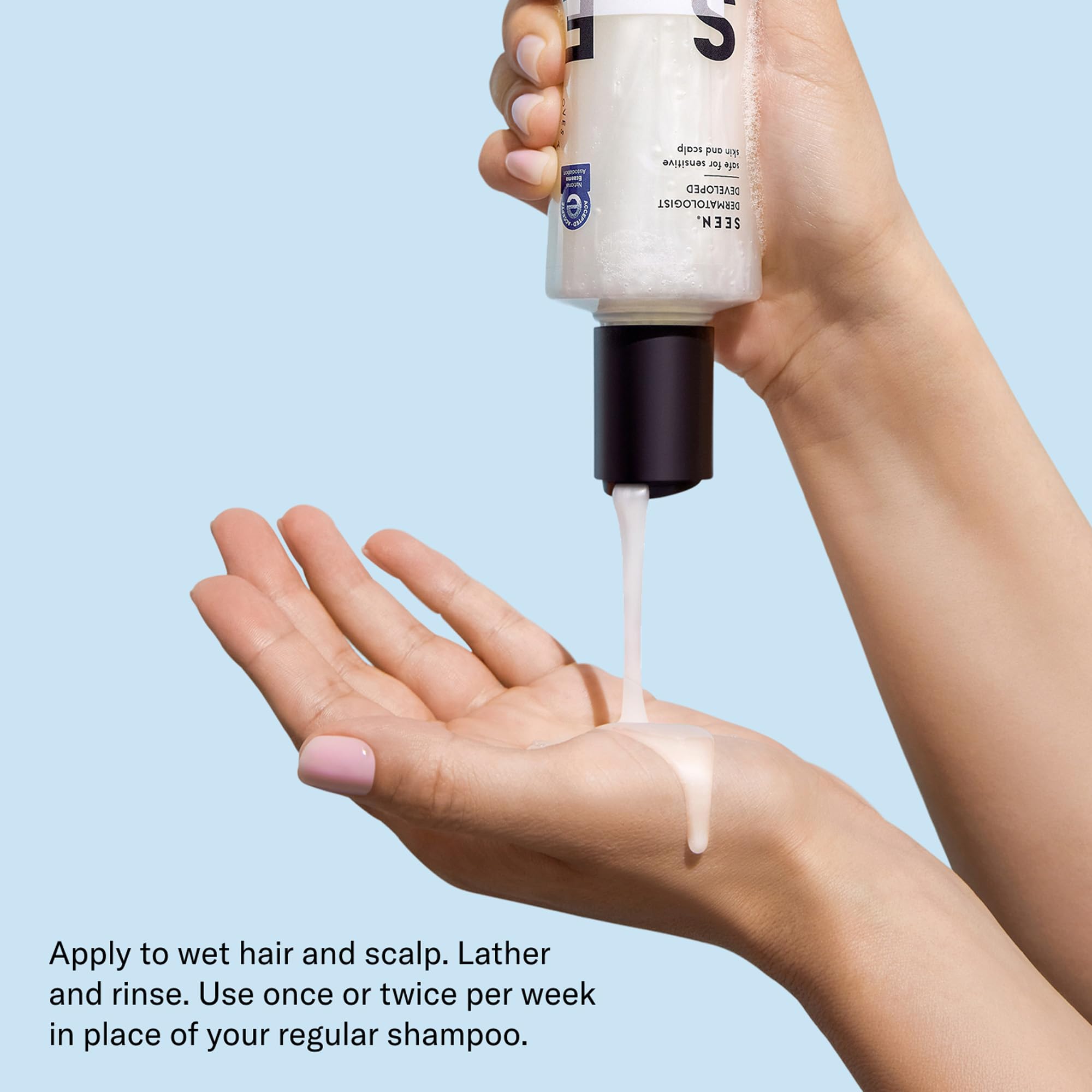 SEEN sarcosine ingredient callout highlighting detoxifying benefit