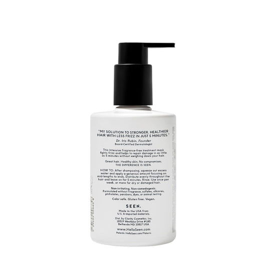 SEEN open jar texture close-up showing creamy mask and smooth application benefit
