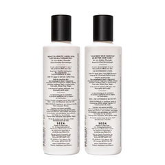 SEEN shampoo pump closeup highlighting easy dispensing and mild lather