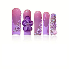 SEENEEY close-up of purple floral detail highlighting delicate artwork benefit