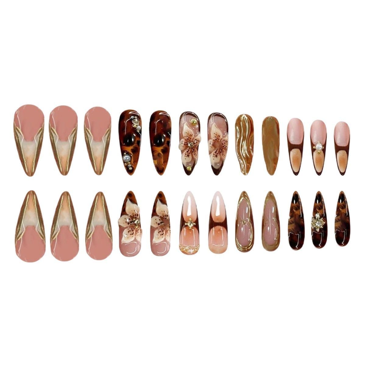 SEENEEY almond-shape profile side view demonstrating natural nail fit