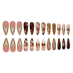 SEENEEY almond-shape profile side view demonstrating natural nail fit