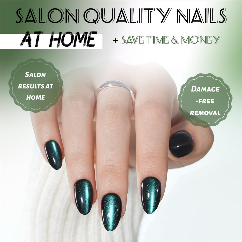 SEEWEE 32 nails laid out by size illustrating the precise fit and customization advantage