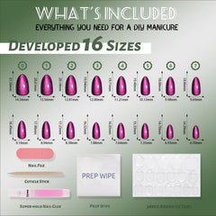 SEEWEE kit contents and tools displaying glue, file, and prep pad utility