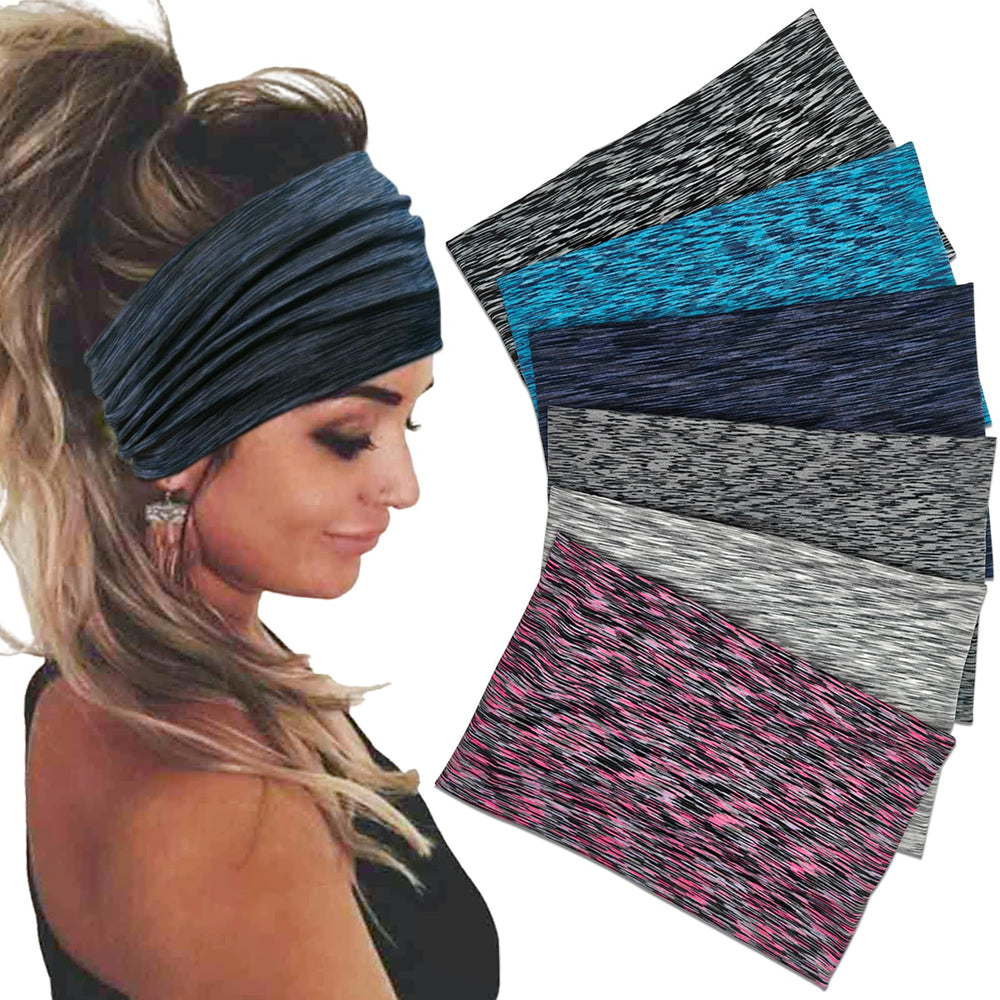 Sefiinh front view of six-pack headbands showing colors and packaging, ideal for gifting