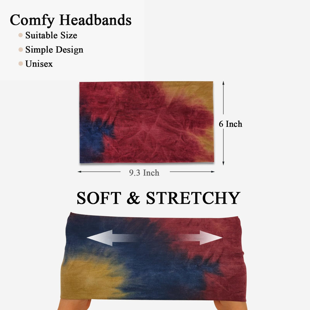 Sefiinh headband next to a hand to show size and fit, demonstrates one-size convenience