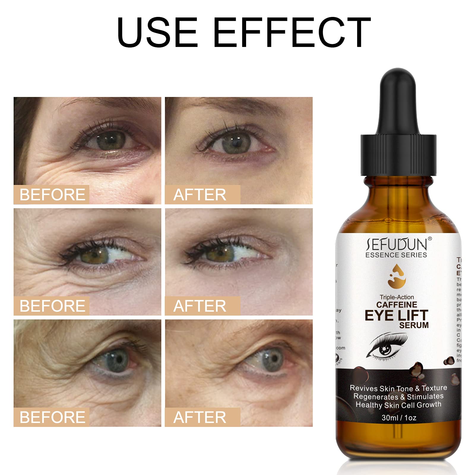 sefudun applying serum under eye for calmer hydrated skin
