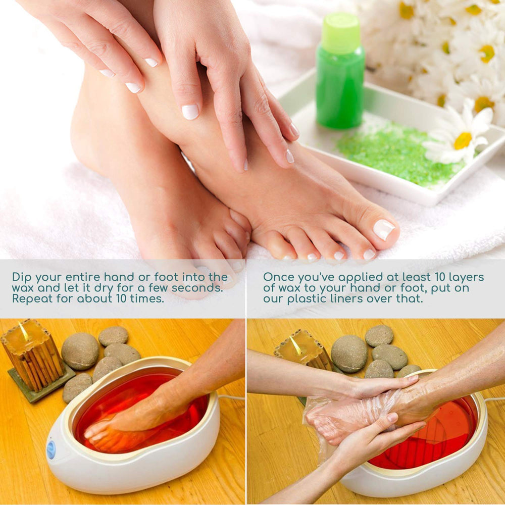 Segbeauty foot insertion demo showing easy slip-on fit and neat protection