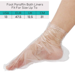 Segbeauty liners in use on a foot delivering hygienic protection during pedicures