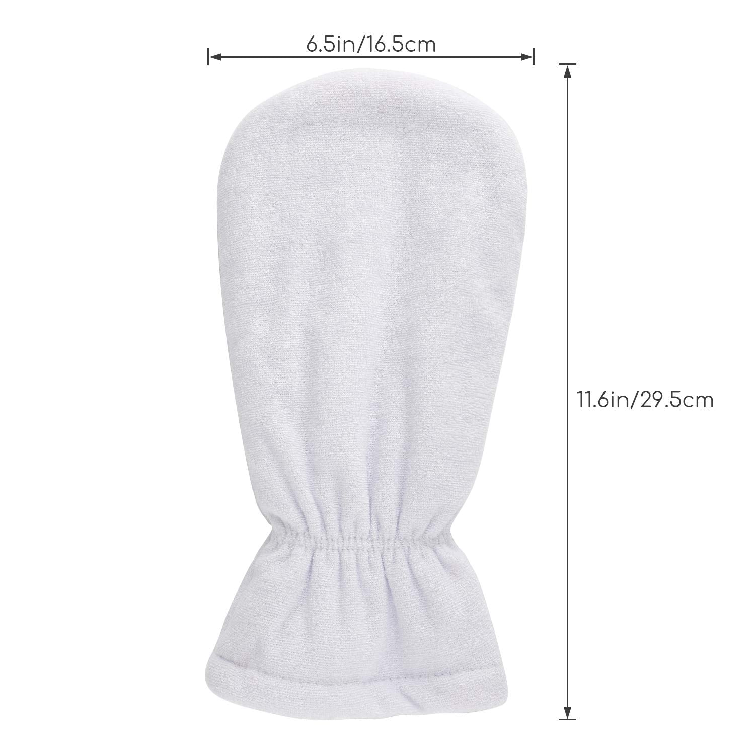 Segbeauty mitt beside ruler showing size for proper fit reference