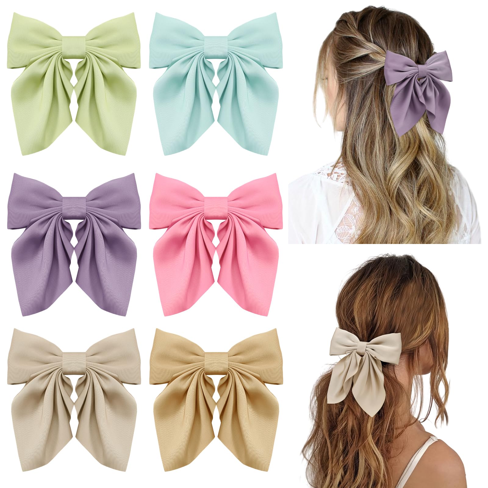 Seiolieliou front packaging showing six colorful satin bows, convenient gift-ready set