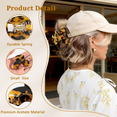Seiolieliou clip securing hair under a baseball cap for no-pull comfort