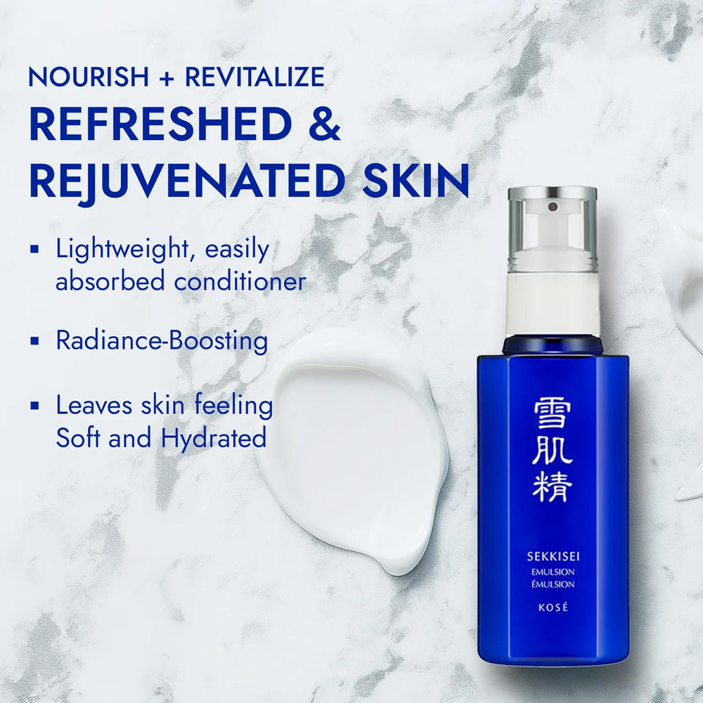 SEKKISEI pump dispensing product texture for quick absorption benefit