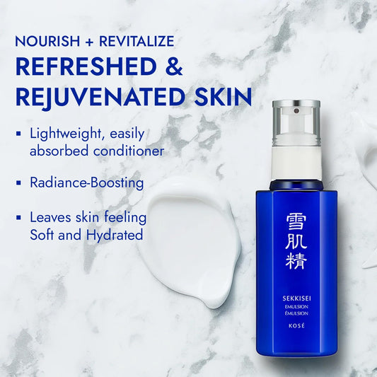 SEKKISEI pump dispensing product texture for quick absorption benefit