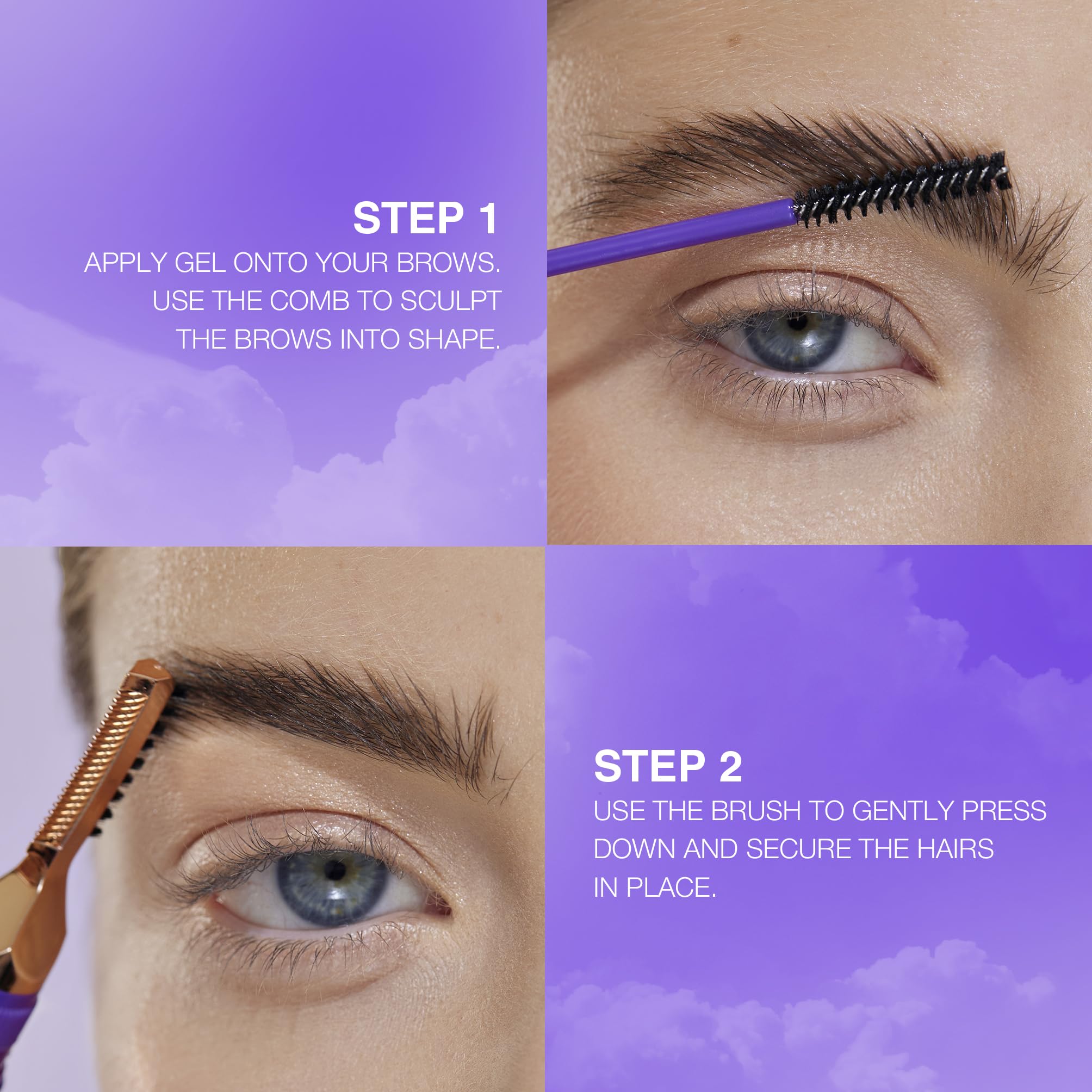 SELESTIA BEAUTY clear gel texture on applicator showing lightweight non-sticky finish