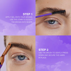 SELESTIA BEAUTY clear gel texture on applicator showing lightweight non-sticky finish