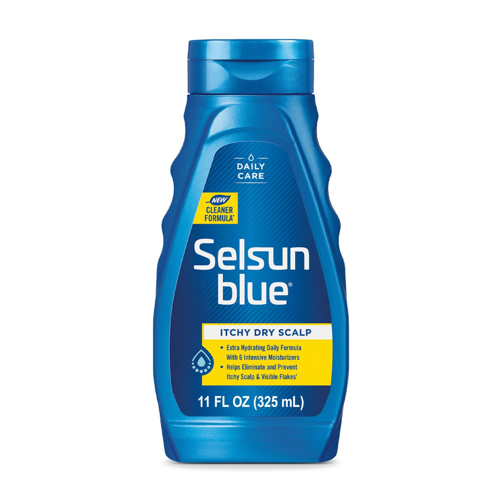 Selsun Blue front bottle showing product and volume for quick identification