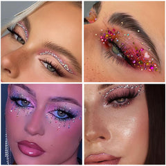 SEMATA rhinestones applied on nails demonstrating polished decorative effect
