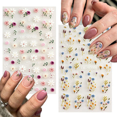 SEMATA sticker sheet beside ruler showing scale and sizing for planning manicures