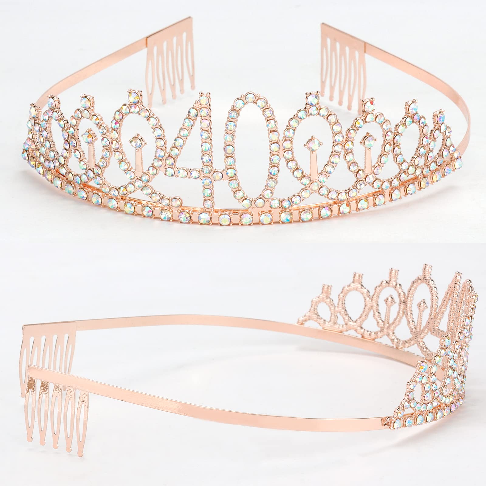 Semato crown close-up of rhinestones for bright photo-ready sparkle