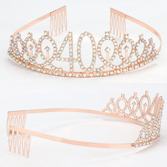 Semato crown close-up of rhinestones for bright photo-ready sparkle